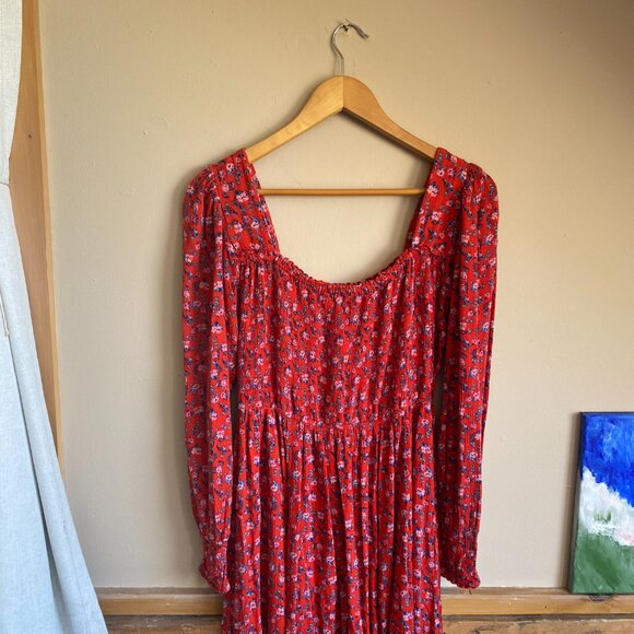 Eshakti square-neck floral dress with pockets - size 8 - Picture 4 of 5